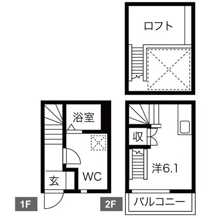 柴田駅 徒歩5分 1-2階の物件間取画像